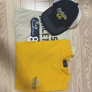 American Eagle and Aeropostale Varsity Style Tee Shirt